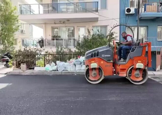 Bornova Belediyesi Yol Çalışmalarına Devam Ediyor