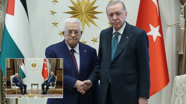 cumhurbaskani erdogan filistin devlet baskani abbasi kabul etti bmde filistinin sesi olacagiz r6YLKsDk